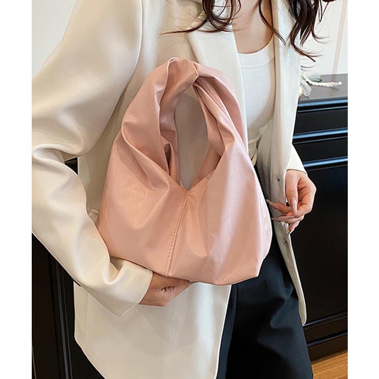 【B.A.G.】ギャザー風デザインハンドバッグ | aimoha  | 詳細画像4 