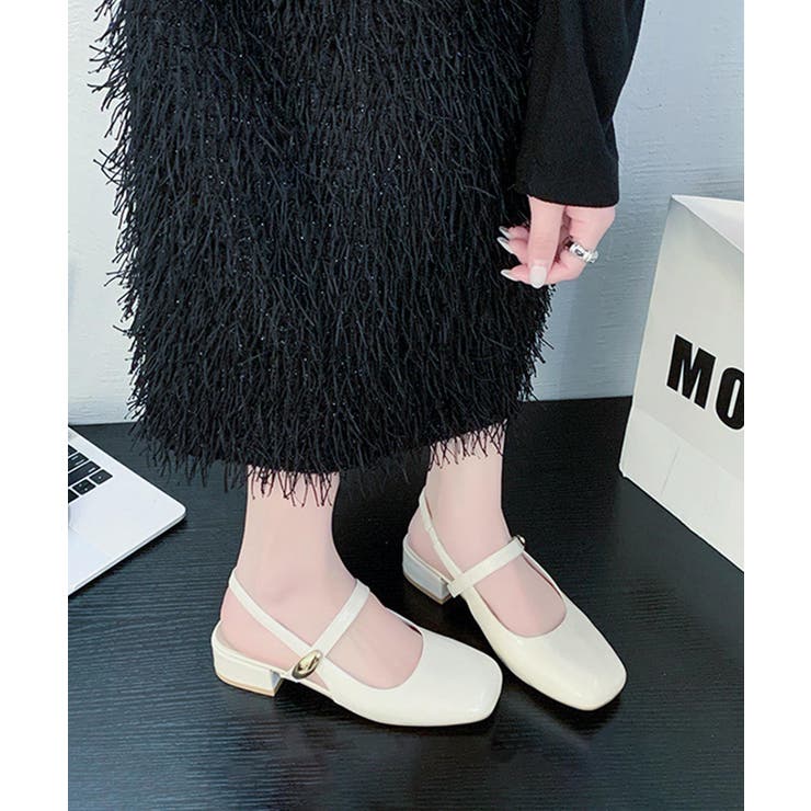 スクエアトゥストラップパンプス | aimoha  | 詳細画像8 