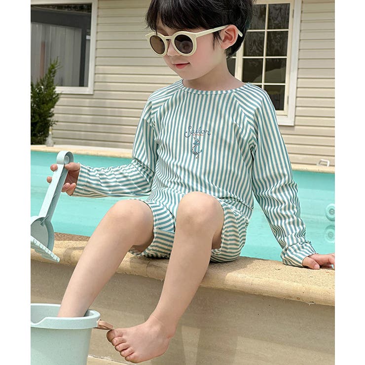 【aimoha-KIDS-】キッズ ボーイズ ラッシュガード水着セット | aimoha kids | 詳細画像8 