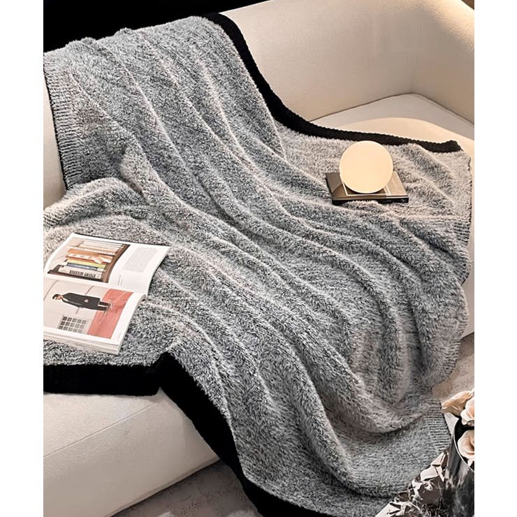 ラグジュアリールック配色ブランケット | aimoha  | 詳細画像10 