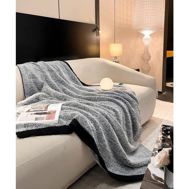 ラグジュアリールック配色ブランケット | aimoha  | 詳細画像12 