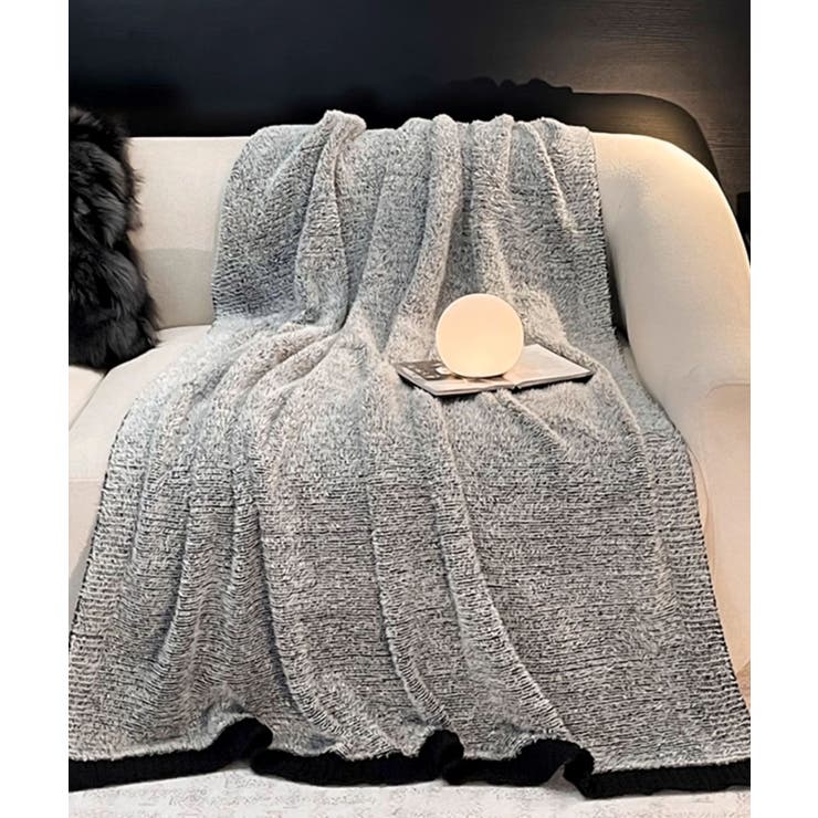 ラグジュアリールック配色ブランケット | aimoha  | 詳細画像17 