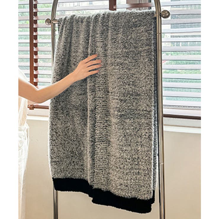 ラグジュアリールック配色ブランケット | aimoha  | 詳細画像3 