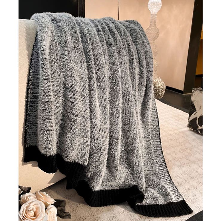 ラグジュアリールック配色ブランケット | aimoha  | 詳細画像7 