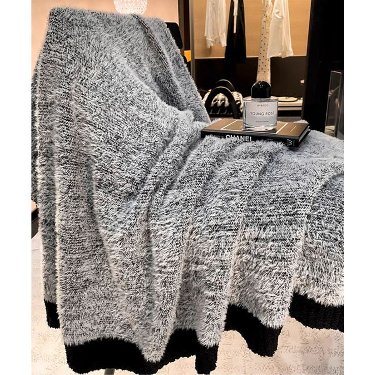 ラグジュアリールック配色ブランケット | aimoha  | 詳細画像8 