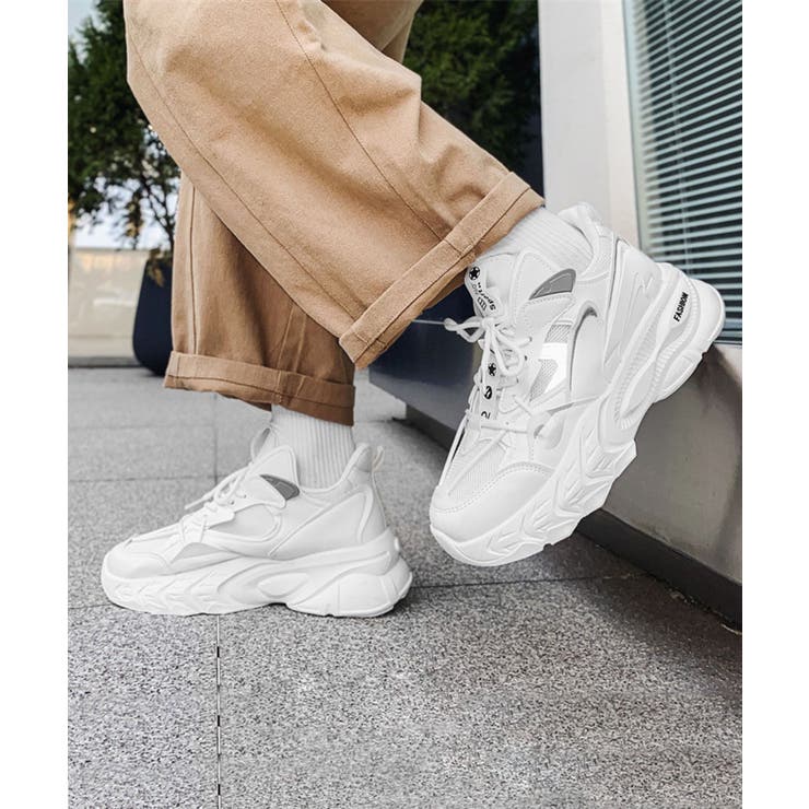 【SHOES 365】厚底ダッドスニーカー | aimoha men | 詳細画像1 