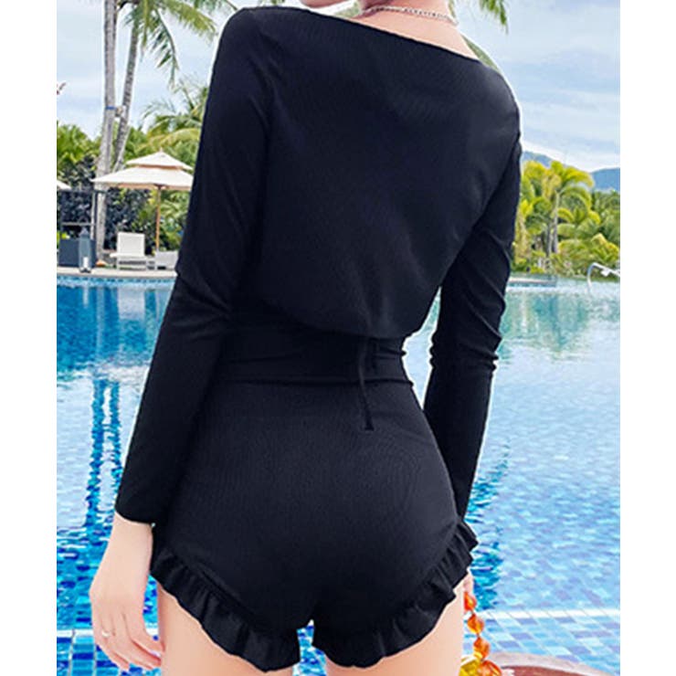 BORA AURA 2点セットフリル体型カバーワンピース水着 | aimoha  | 詳細画像12 