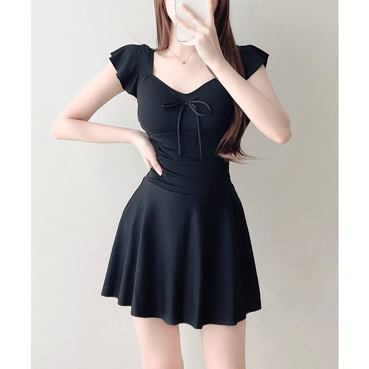 BORA AURA フロントリボンワンピース体型カバーワンピース水着 | aimoha  | 詳細画像23 