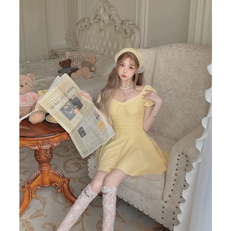 BORA AURA フロントリボンワンピース体型カバーワンピース水着 | aimoha  | 詳細画像27 