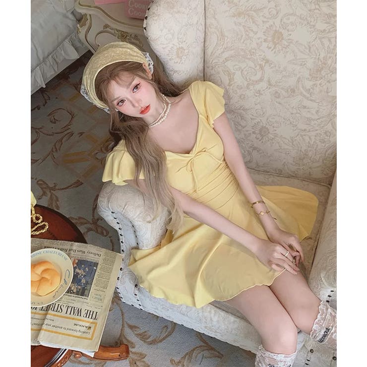 BORA AURA フロントリボンワンピース体型カバーワンピース水着 | aimoha  | 詳細画像28 