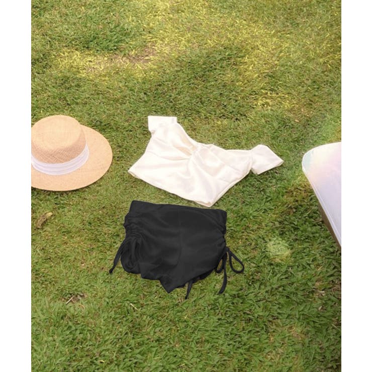 BORA AURA クロスデザインサイドシャーリング体型カバー水着タンキニ | aimoha  | 詳細画像1 