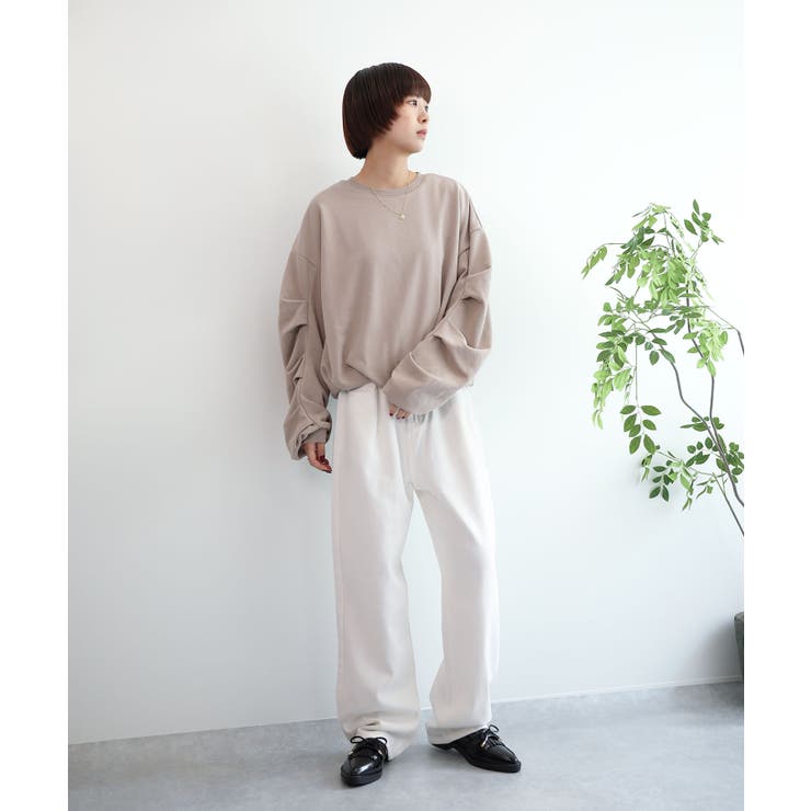 裏毛袖タックバルーンプルオーバー | aimoha  | 詳細画像9 