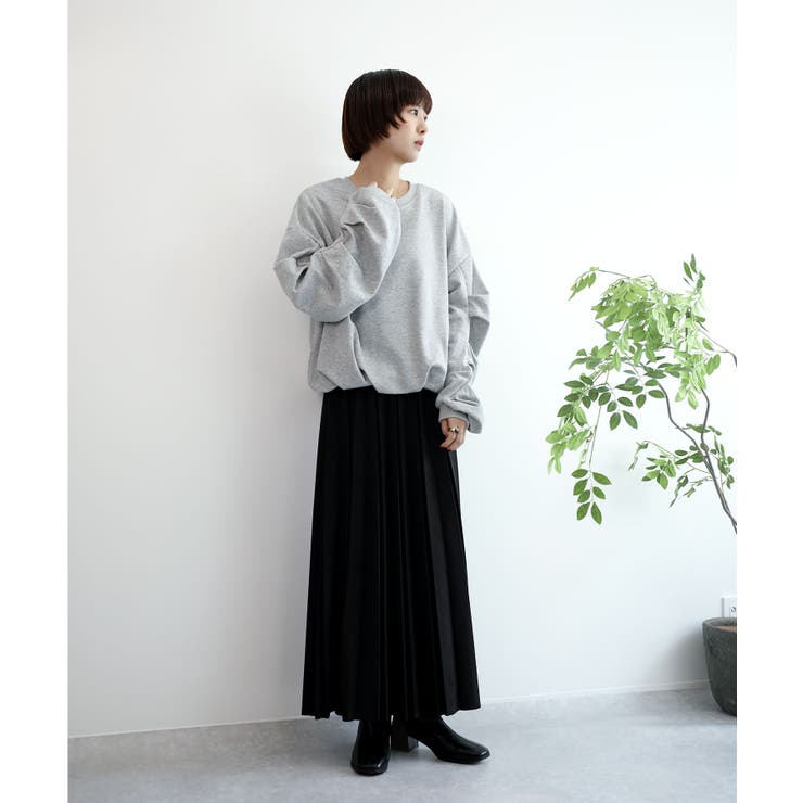 裏毛袖タックバルーンプルオーバー | aimoha  | 詳細画像20 