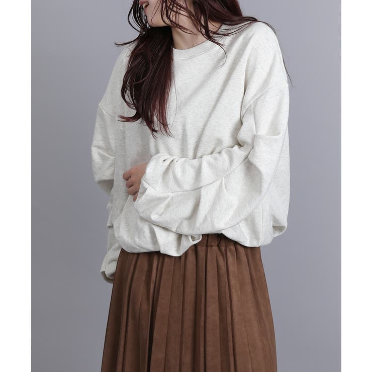 裏毛袖タックバルーンプルオーバー | aimoha  | 詳細画像23 