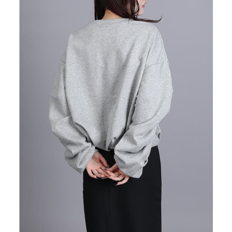 裏毛袖タックバルーンプルオーバー | aimoha  | 詳細画像50 