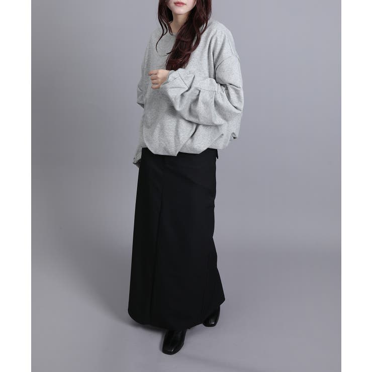 裏毛袖タックバルーンプルオーバー | aimoha  | 詳細画像51 