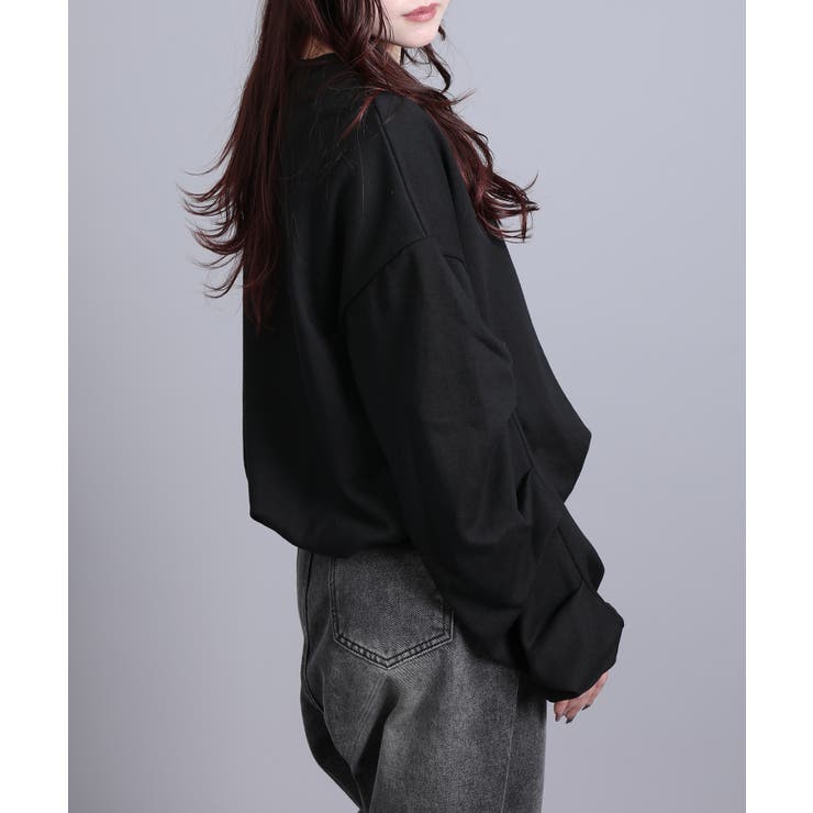 裏毛袖タックバルーンプルオーバー | aimoha  | 詳細画像57 