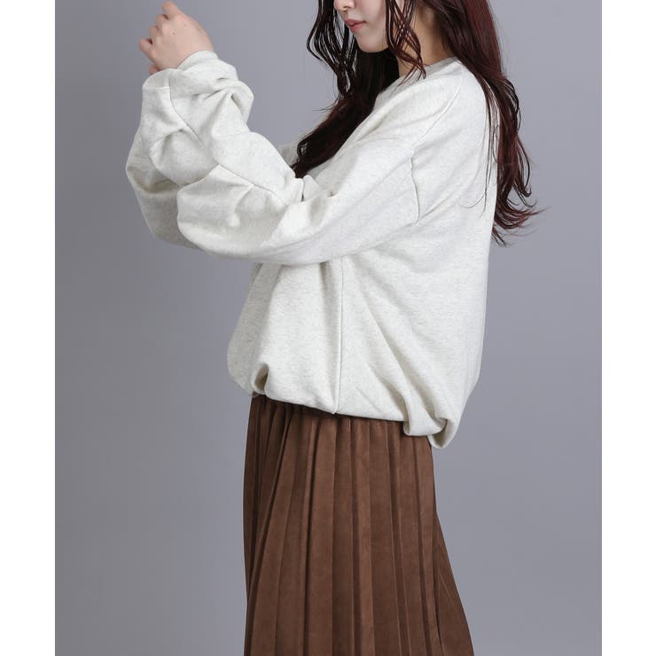 裏毛袖タックバルーンプルオーバー | aimoha  | 詳細画像28 