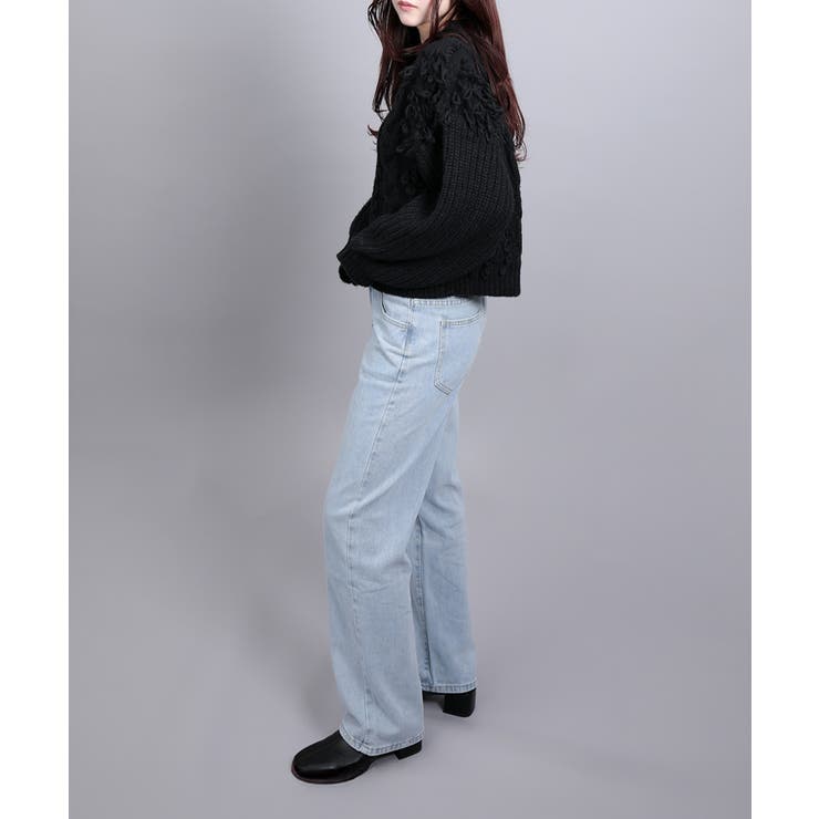 モヘアタッチループフリンジ使いニット  | aimoha  | 詳細画像37 