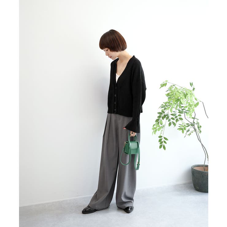 7GPBT重ねリブVネックカーディガン | aimoha  | 詳細画像17 