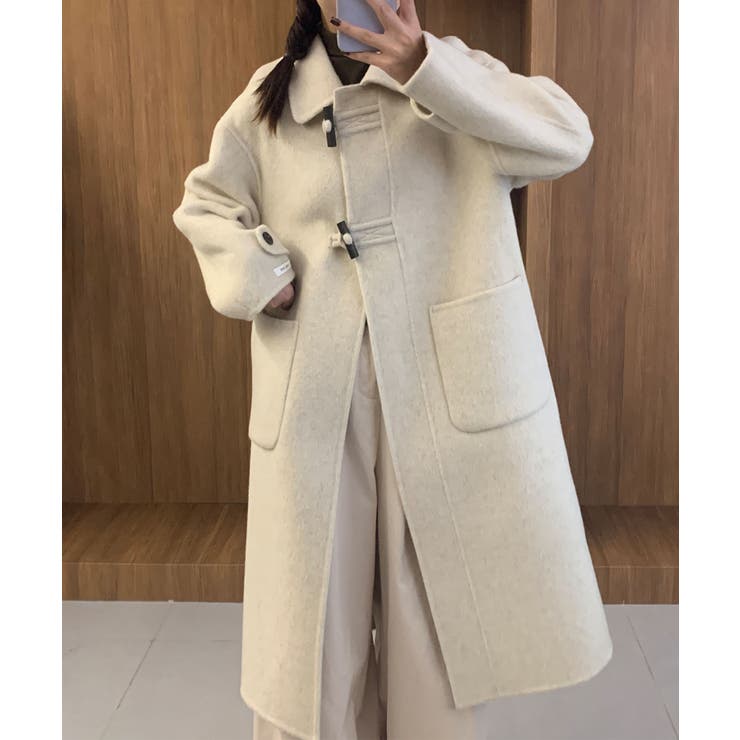 【BANICO】クラシックメタルバックル ウールコート | aimoha  | 詳細画像4 