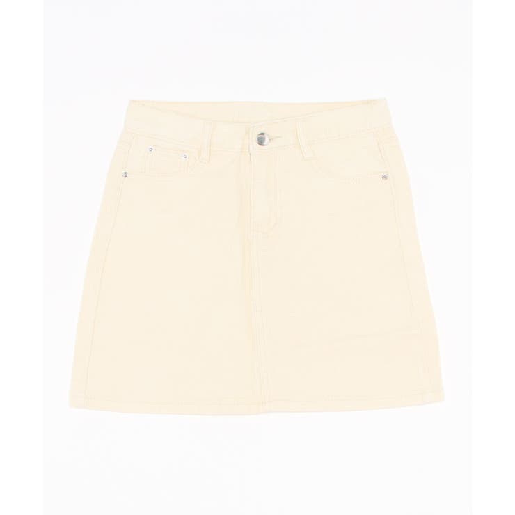 在庫限り【Jasmine】ハイウエストシンプルAラインデニムミニスカート 韓国フ… | aimoha  | 詳細画像8 