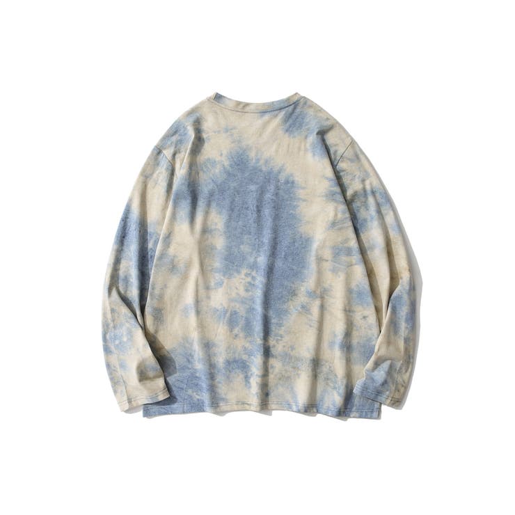 個性派タイダイ染めロングt ユニセックス 韓国ファッション[品番