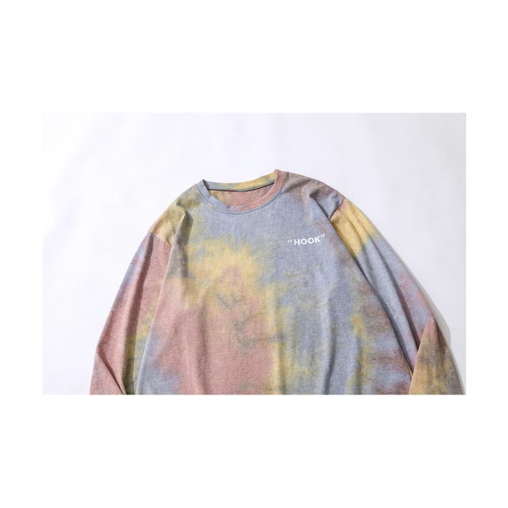 【HOOK】個性派タイダイ染めロングt ユニセックス 韓国ファッション | HOOK | 詳細画像7 