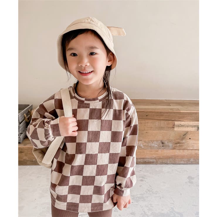 aimoha KIDS ブロックチェック柄カットソートップス | aimoha kids | 詳細画像7 