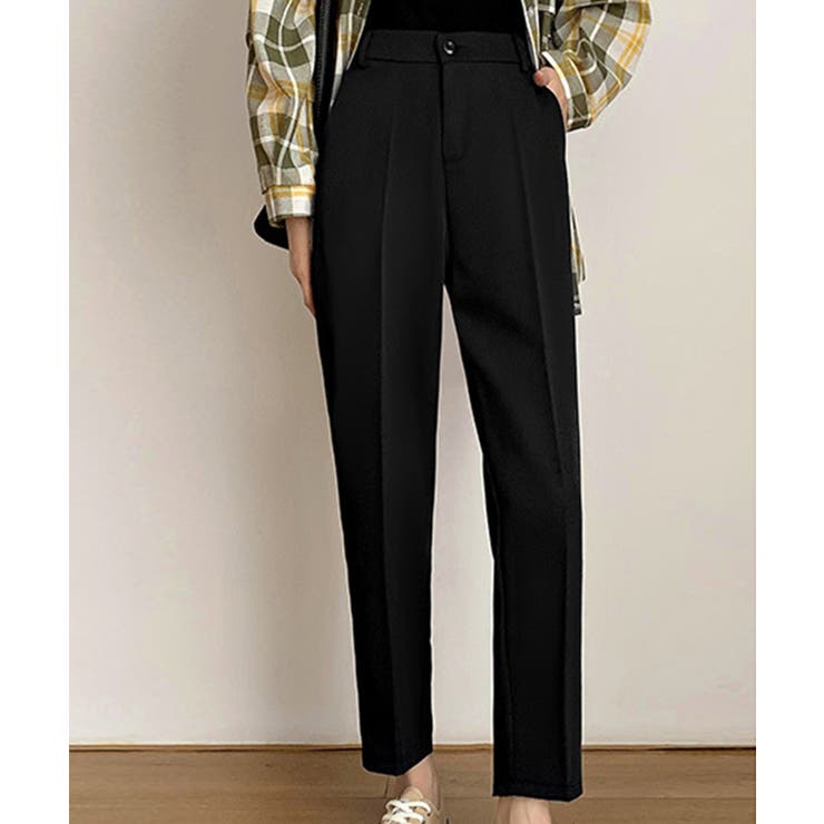 OL風九分丈スラックス レディース 韓国ファッション[品番