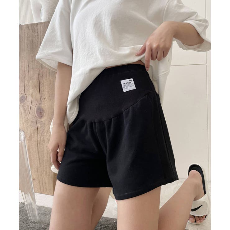 5分丈マタニティハーフパンツ 韓国ファッション ショートパンツ | aimoha  | 詳細画像6 