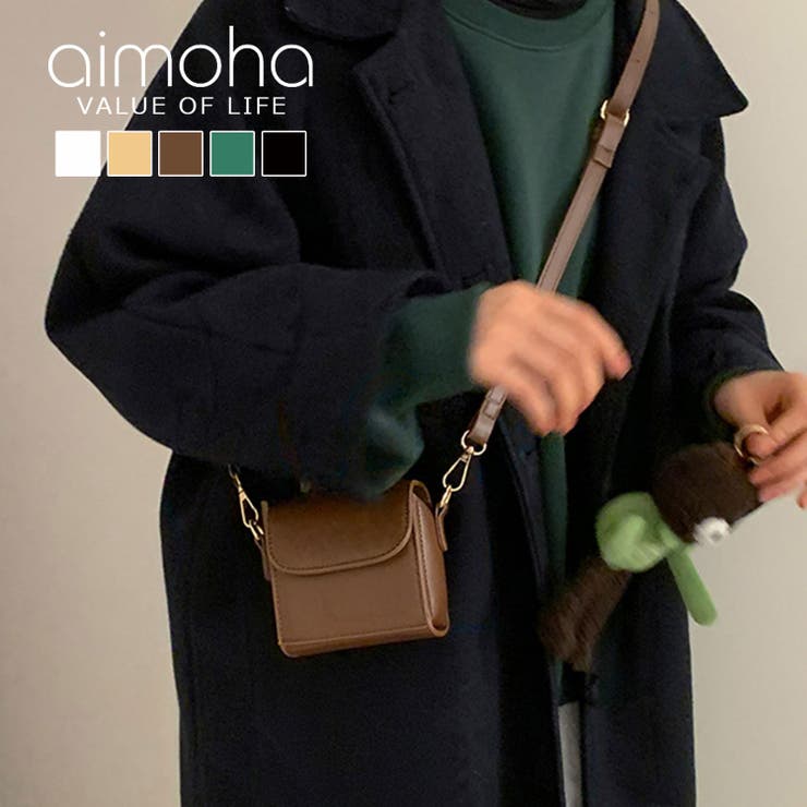 レディース[品番：XT000005161]｜aimoha　（アイモハ）のレディースファッション通販｜SHOPLIST（ショップリスト）　韓国風フェイクレザー　ミニショルダーバッグ