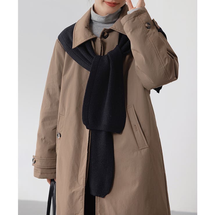 【BANICO】スタンドカラーロングコート | aimoha  | 詳細画像15 