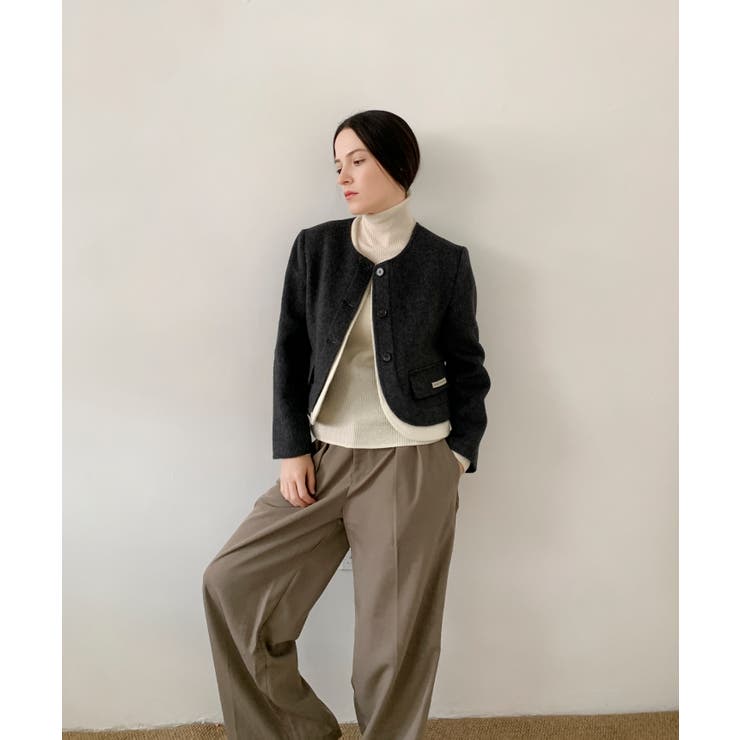 DECADE CLASSIC  ノーカラーショートコート | DECADECLASSIC | 詳細画像4 