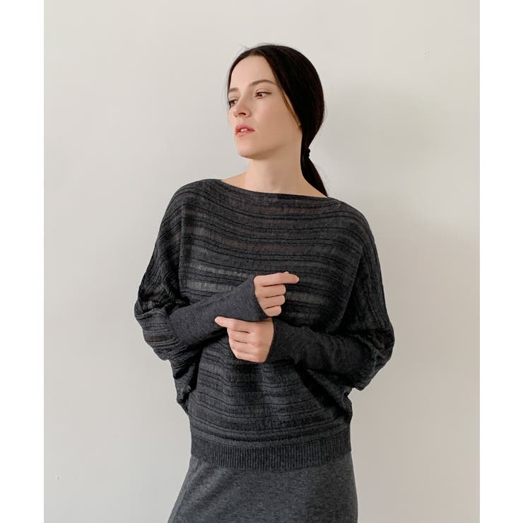 グレー | DECADE CLASSIC ドルマンスリーブニットフルオーバー | DECADECLASSIC