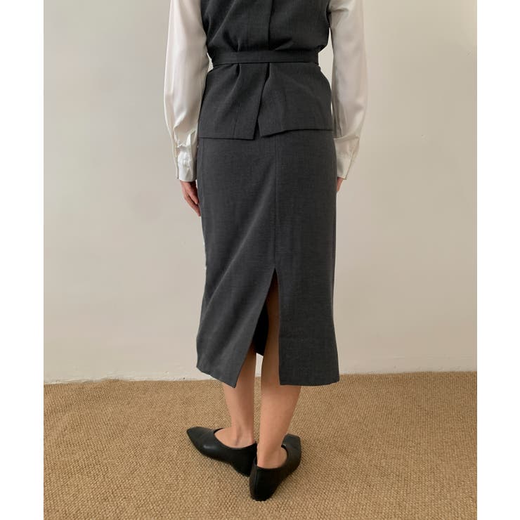 グレー | DECADE CLASSIC タイトロングスカート | DECADECLASSIC