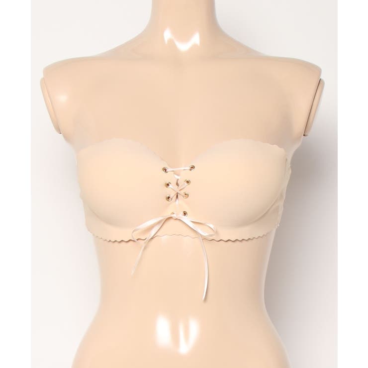 【Jasmine】谷間がつくれる！レースアップチューブトップブラ 韓国ファッショ… | aimoha  | 詳細画像2 