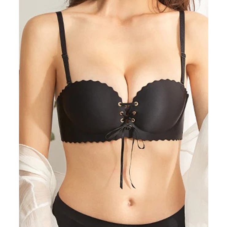 【Jasmine】谷間がつくれる！レースアップチューブトップブラ 韓国ファッショ… | aimoha  | 詳細画像10 