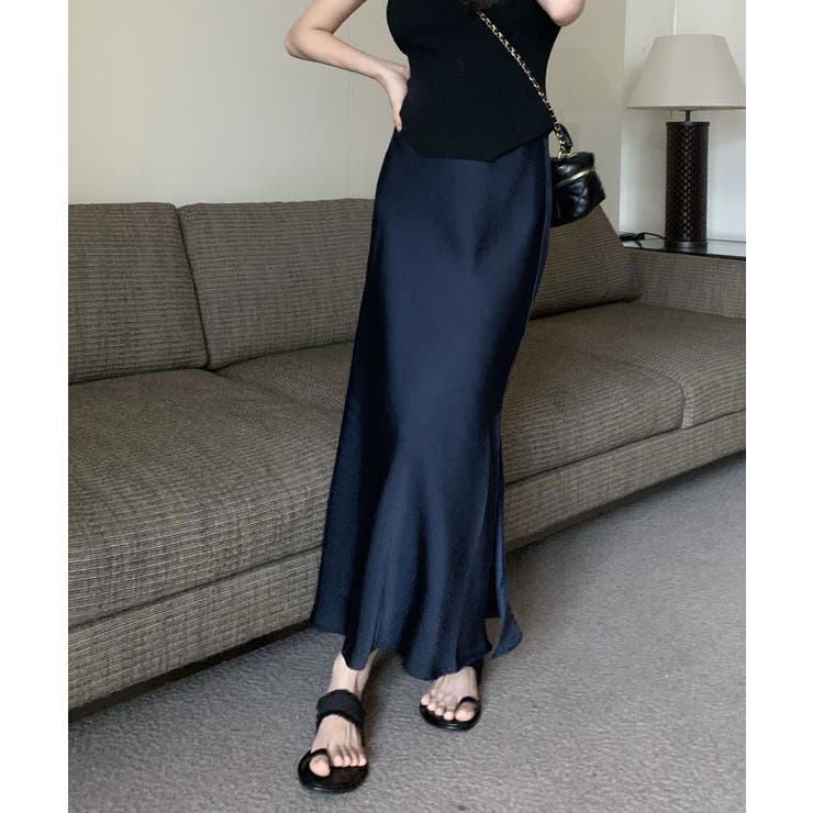 シルキーマーメイドスカート韓国ファッション ハイウエスト セクシー | aimoha  | 詳細画像7 