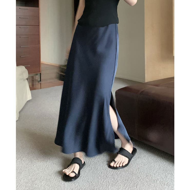 シルキーマーメイドスカート韓国ファッション ハイウエスト セクシー | aimoha  | 詳細画像8 