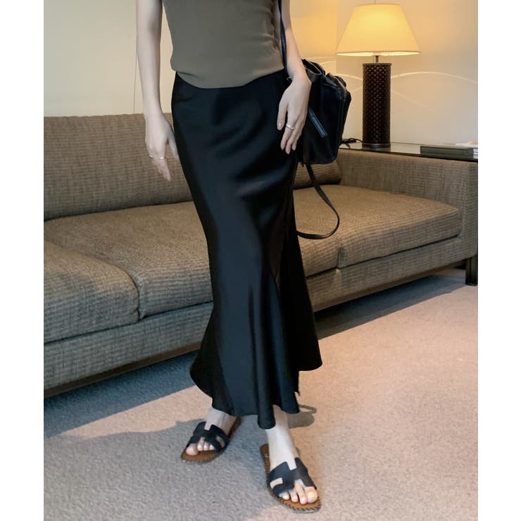 シルキーマーメイドスカート韓国ファッション ハイウエスト セクシー | aimoha  | 詳細画像10 