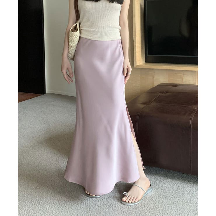 シルキーマーメイドスカート韓国ファッション ハイウエスト セクシー | aimoha  | 詳細画像11 