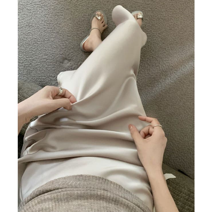 シルキーマーメイドスカート韓国ファッション ハイウエスト セクシー | aimoha  | 詳細画像12 