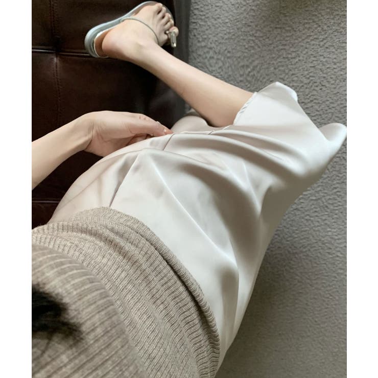 シルキーマーメイドスカート韓国ファッション ハイウエスト セクシー | aimoha  | 詳細画像3 