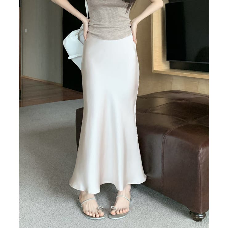 シルキーマーメイドスカート韓国ファッション ハイウエスト セクシー | aimoha  | 詳細画像5 