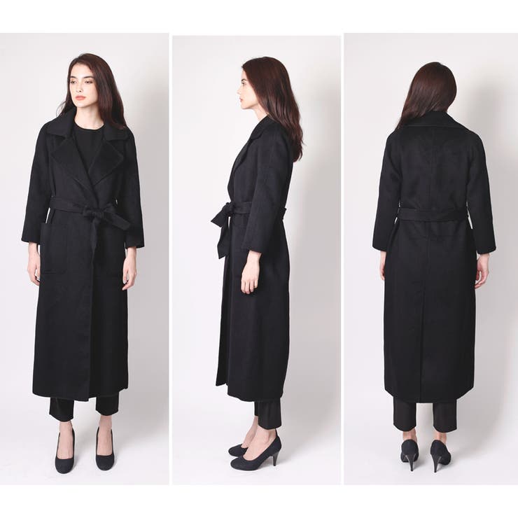 ウールコート キャメルガウンコート レディース[品番：XT000002627