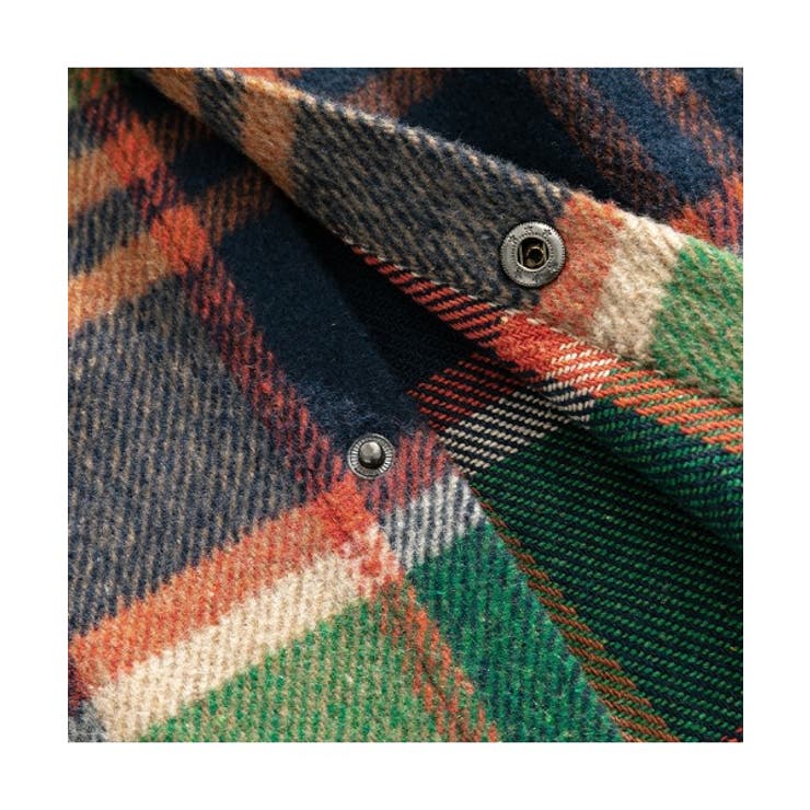 チェックシャツ アメカジ配色チェック柄バック刺繍ビッグシャツ 韓国ファッション | HOOK | 詳細画像17 