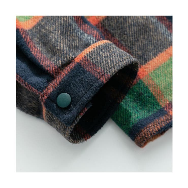 チェックシャツ アメカジ配色チェック柄バック刺繍ビッグシャツ 韓国ファッション | HOOK | 詳細画像18 