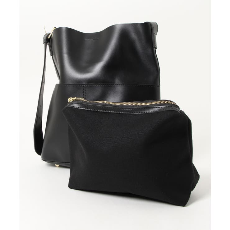 選べる3サイズ 外ポケット付きフェイクレザートートバッグレディース オルチャン | aimoha  | 詳細画像15 