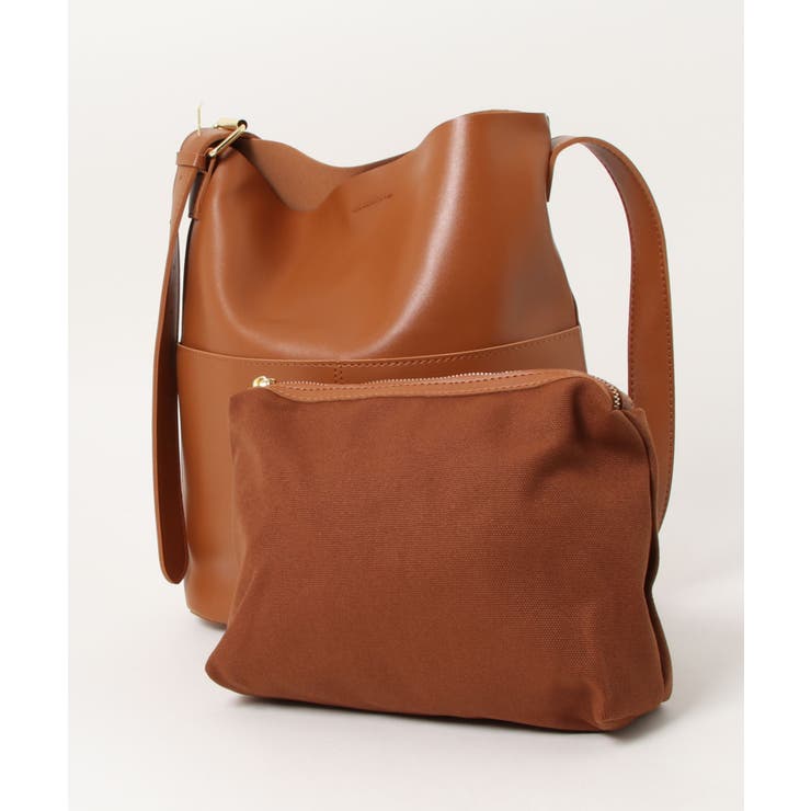 選べる3サイズ 外ポケット付きフェイクレザートートバッグレディース オルチャン | aimoha  | 詳細画像16 